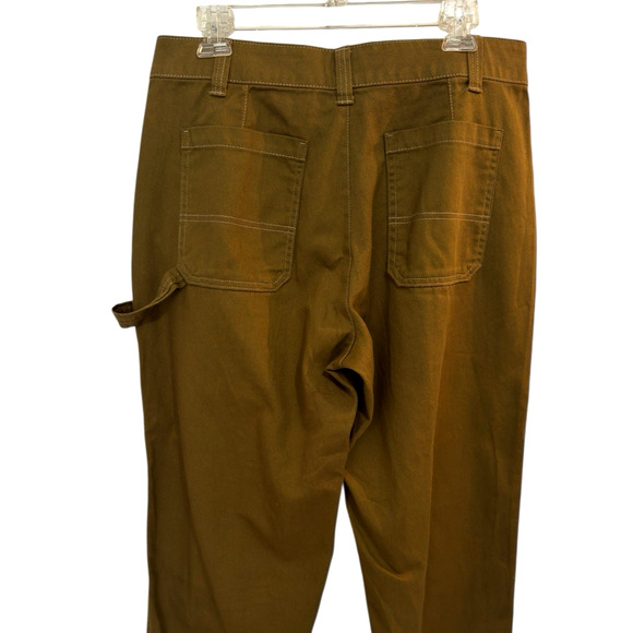 NWT Old Navy High Rise Straight Leg Utility Pants Satin Moss Green W's 10P - Picture 2 of 9